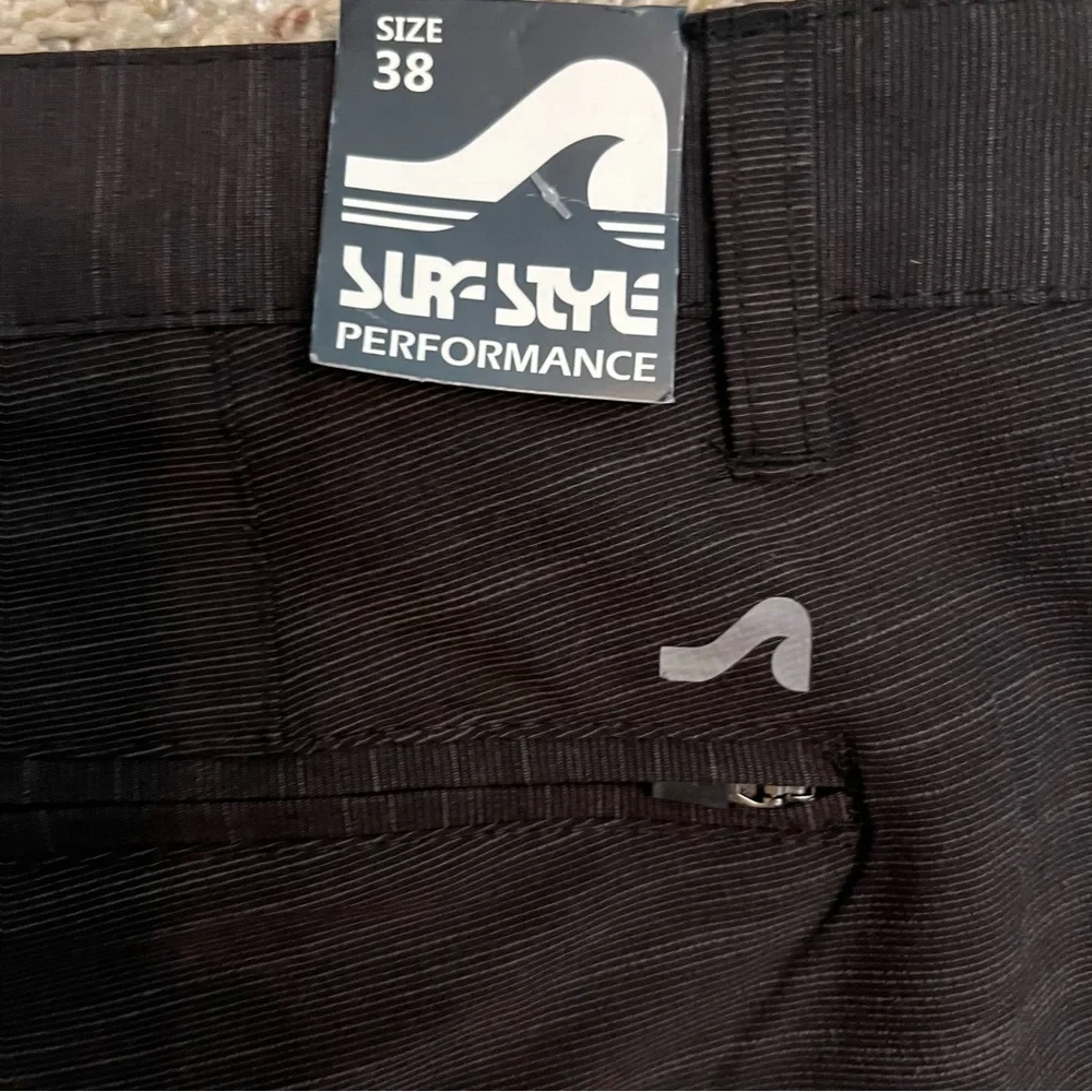 Surf Style Shorts Black Tone Size 38 NWT - Picture 6 of 9